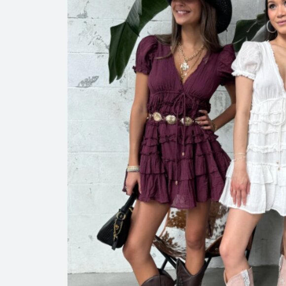 Free People Darcy Babydoll Ruffle Dress XS - Picture 2 of 8